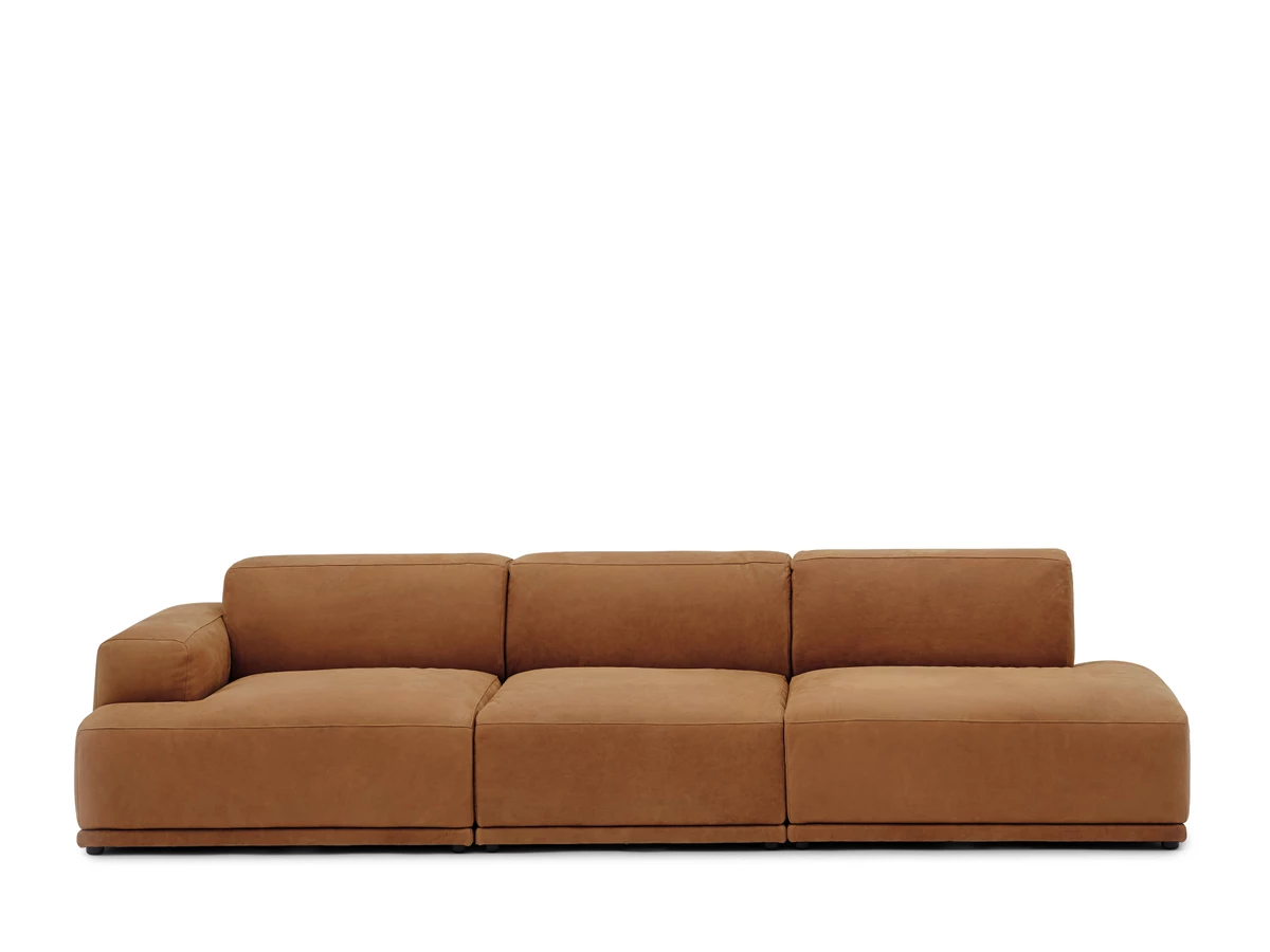 Muuto Connect Soft 3 Seater Modular Sofa - Leather