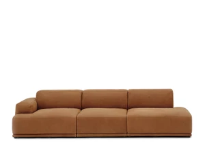 Muuto Connect Soft 3 Seater Modular Sofa - Leather