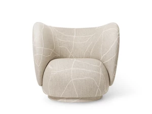 Ferm Living Rico Lounge Chair with Swivel Base