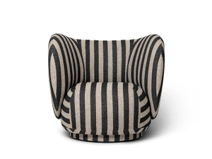 Ferm Living Rico Lounge Chair with Swivel Base
