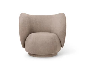 Ferm Living Rico Lounge Chair with Swivel Base