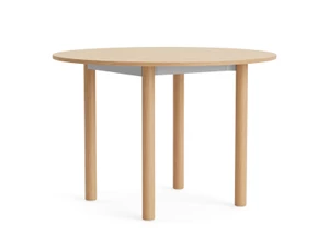 HAY Annex Table Round with Wood Base