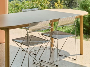 HAY Annex Table Oblong with Wood Base