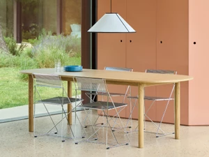 HAY Annex Table Oblong with Wood Base