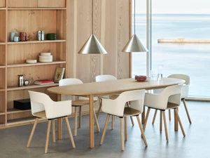 HAY Annex Table Oblong with Wood Base