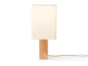 Audo Copenhagen Nonna Table Lamp with Travertine Base - Tall