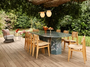 GUBI Epic Outdoor Dining Table - Elliptical