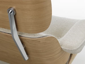 Vitra Eames Lounge Chair - Chestnut - Nubia Fabric