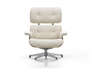 Vitra Eames Lounge Chair - Chestnut - Nubia Fabric