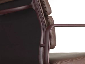 Vitra Eames EA 207 Soft Pad Chair - Leather