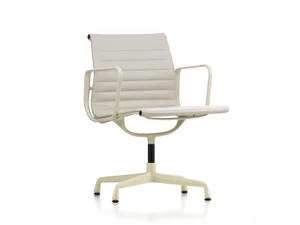 Vitra Eames EA 108 Aluminium Chair - Leather