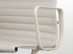 Vitra Eames EA 108 Aluminium Chair - Leather