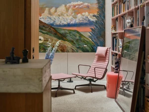 Vitra Eames EA 124 Aluminium Chair & EA 125 Ottoman