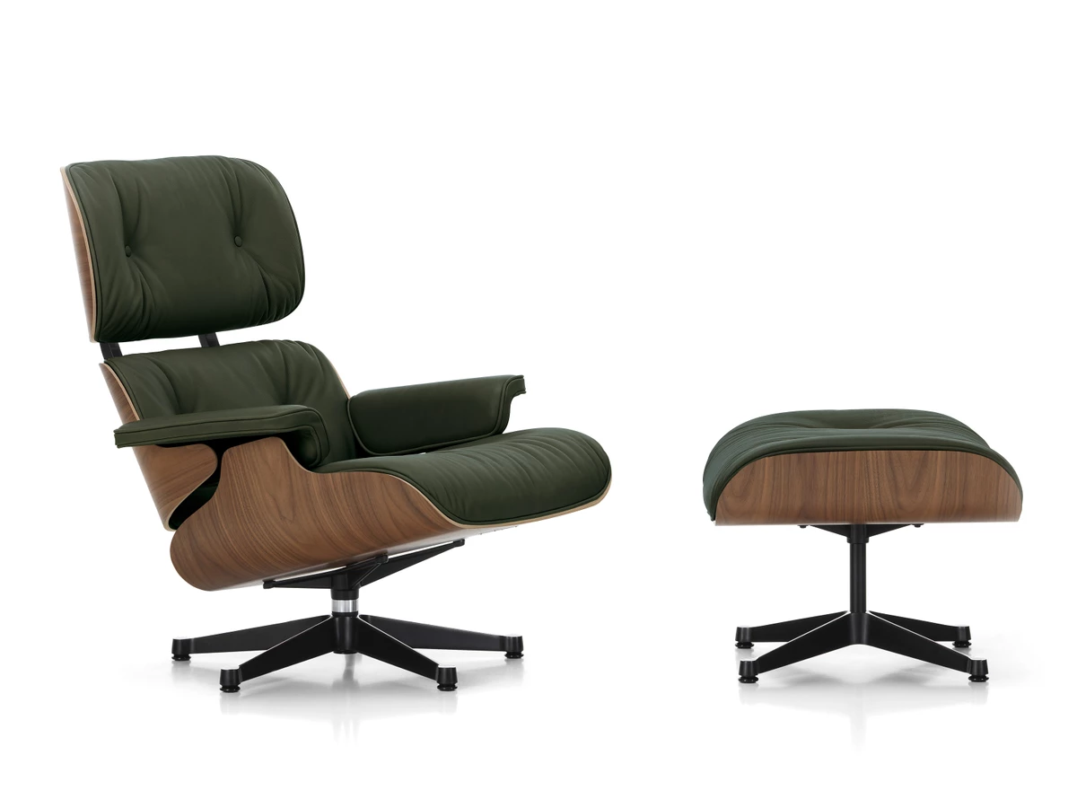 Vitra Eames Lounge Chair & Ottoman - Natural Walnut