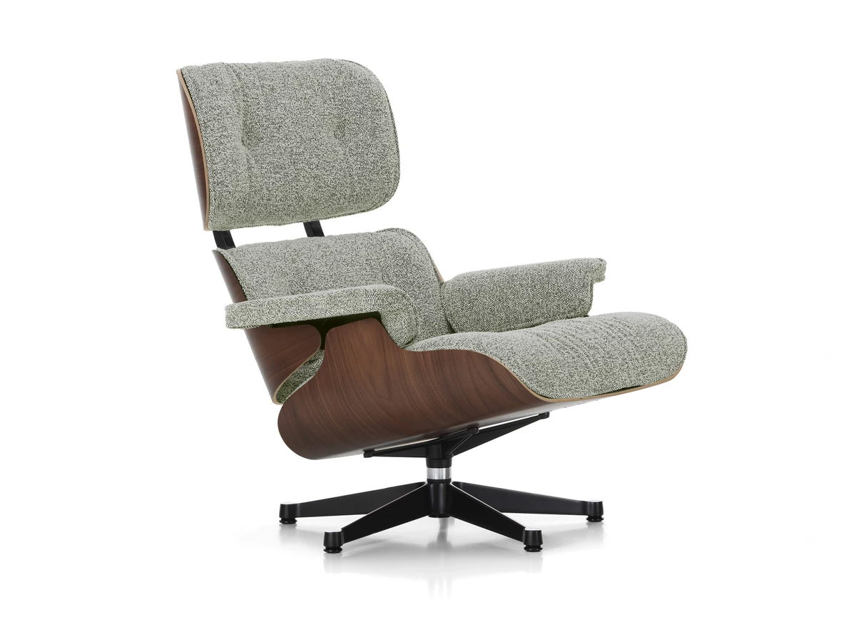 Vitra Eames Lounge Chair - Dark Walnut - Nubia Fabric