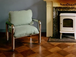 HKLIVING Chrome Lounge Armchair