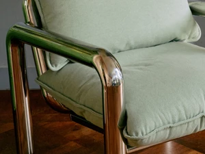 HKLIVING Chrome Lounge Armchair