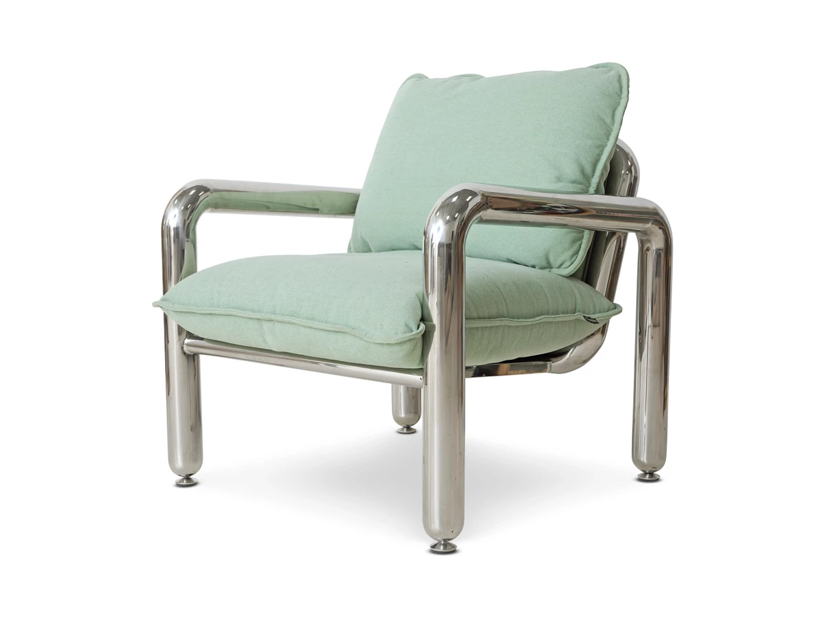 HKLIVING Chrome Lounge Armchair