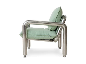 HKLIVING Chrome Lounge Armchair
