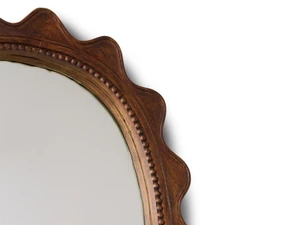 HKLIVING Wooden Ripple Mirror
