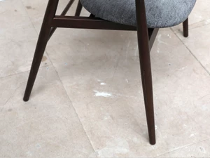 GUBI Masculo Dining Chair - Grey Fabric - Set of 4 - Ex-Display