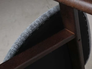 GUBI Masculo Dining Chair - Grey Fabric - Set of 4 - Ex-Display