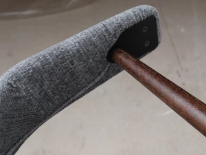 GUBI Masculo Dining Chair - Grey Fabric - Set of 4 - Ex-Display