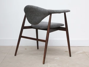 GUBI Masculo Dining Chair - Grey Fabric - Set of 4 - Ex-Display