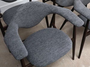 GUBI Masculo Dining Chair - Grey Fabric - Set of 4 - Ex-Display