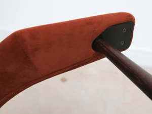 GUBI Masculo Dining Chair - Brown Fabric - Set of 4 - Ex-Display