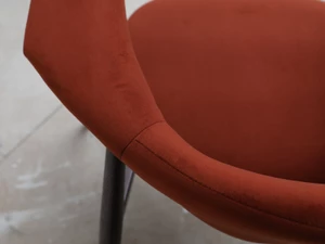 GUBI Masculo Dining Chair - Brown Fabric - Set of 4 - Ex-Display