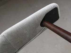 GUBI Masculo Dining Chair - Cream Fabric - Set of 4 - Ex-Display