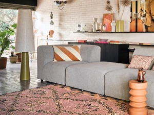 HKLIVING Striped Velvet Cushion