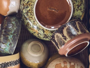 HKLIVING 70s Ceramics: Small Scented Candle - Kyoto