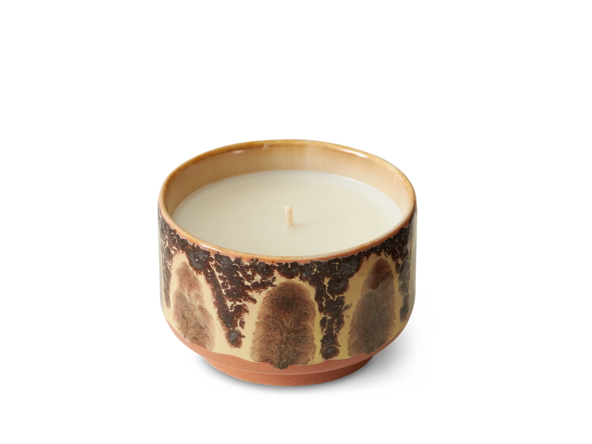 HKLIVING 70s Ceramics: Small Scented Candle - Kyoto