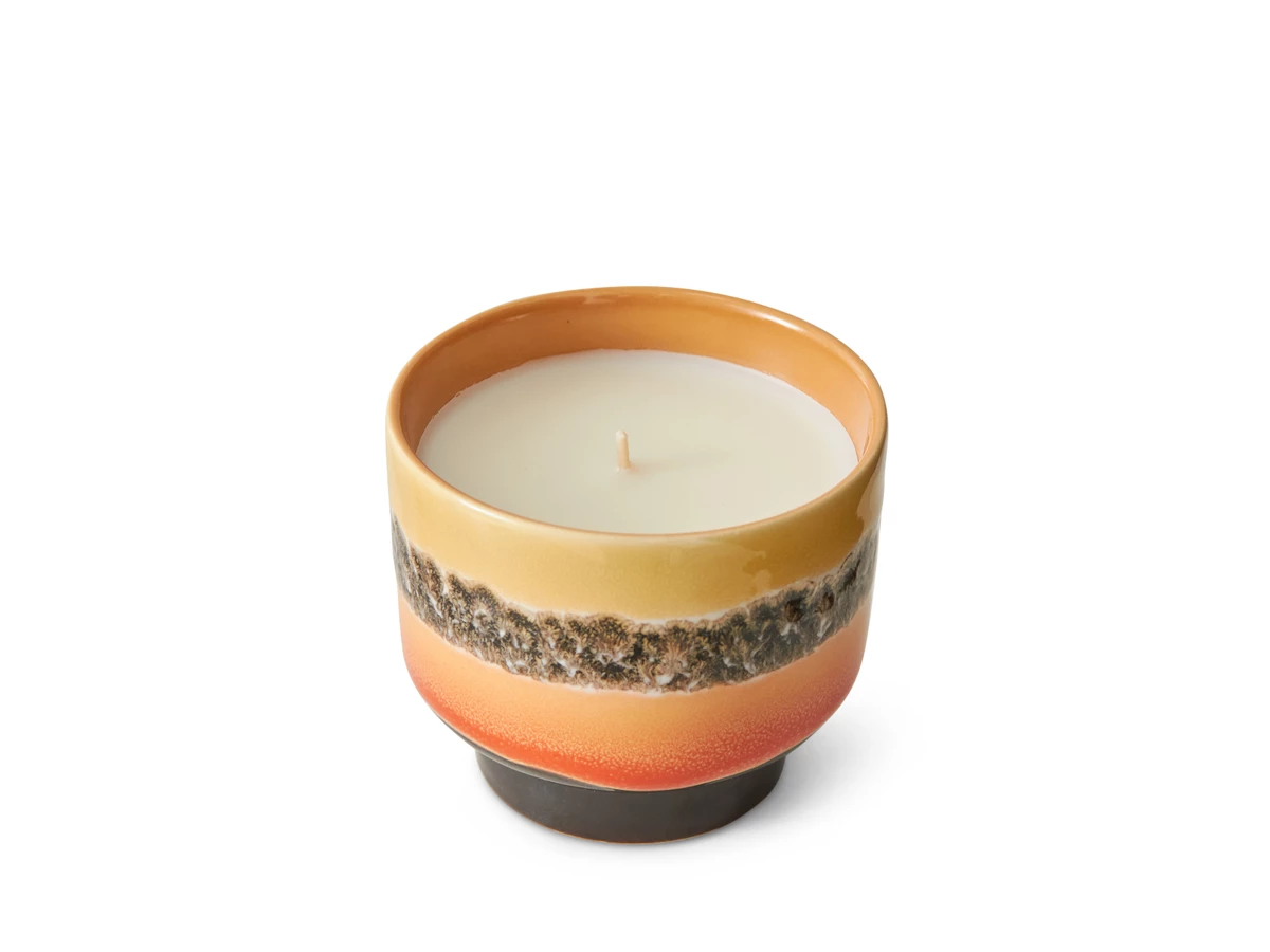 HKLIVING 70s Ceramics: Small Scented Candle - Tulum