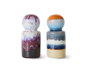 HKLIVING 70s Ceramics: Salt & Pepper Jars