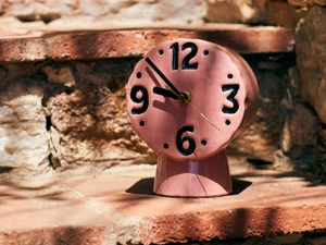 HKLIVING Retro Ceramic Clock