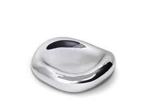 HKLIVING Gleam Glass Bowl - Chrome