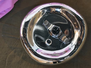 HKLIVING Gleam Glass Bowl - Chrome