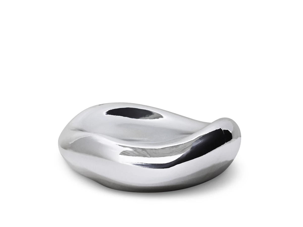 HKLIVING Gleam Glass Bowl - Chrome