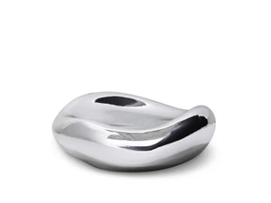 HKLIVING Gleam Glass Bowl - Chrome