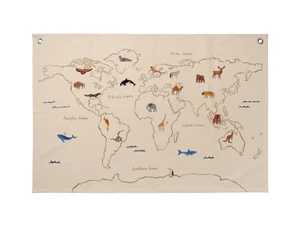 Ferm Living Kids World Textile Map