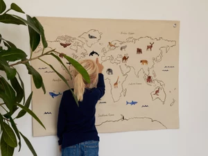 Ferm Living Kids World Textile Map