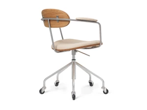 Carl Hansen & Son CH621 Swivel Chair - Leather