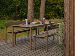 Muuto Linear Steel Bench with Backrest