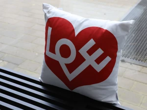 Vitra Graphic Print Pillows - Love Heart - Ex-Display