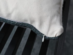 Ferm Living Kelim Cushion - Black Triangles - Ex-Display