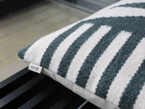 Ferm Living Kelim Cushion - Black Triangles - Ex-Display