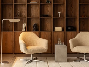 Audo Copenhagen Harbour Swivel Lounge Chair - Star Base